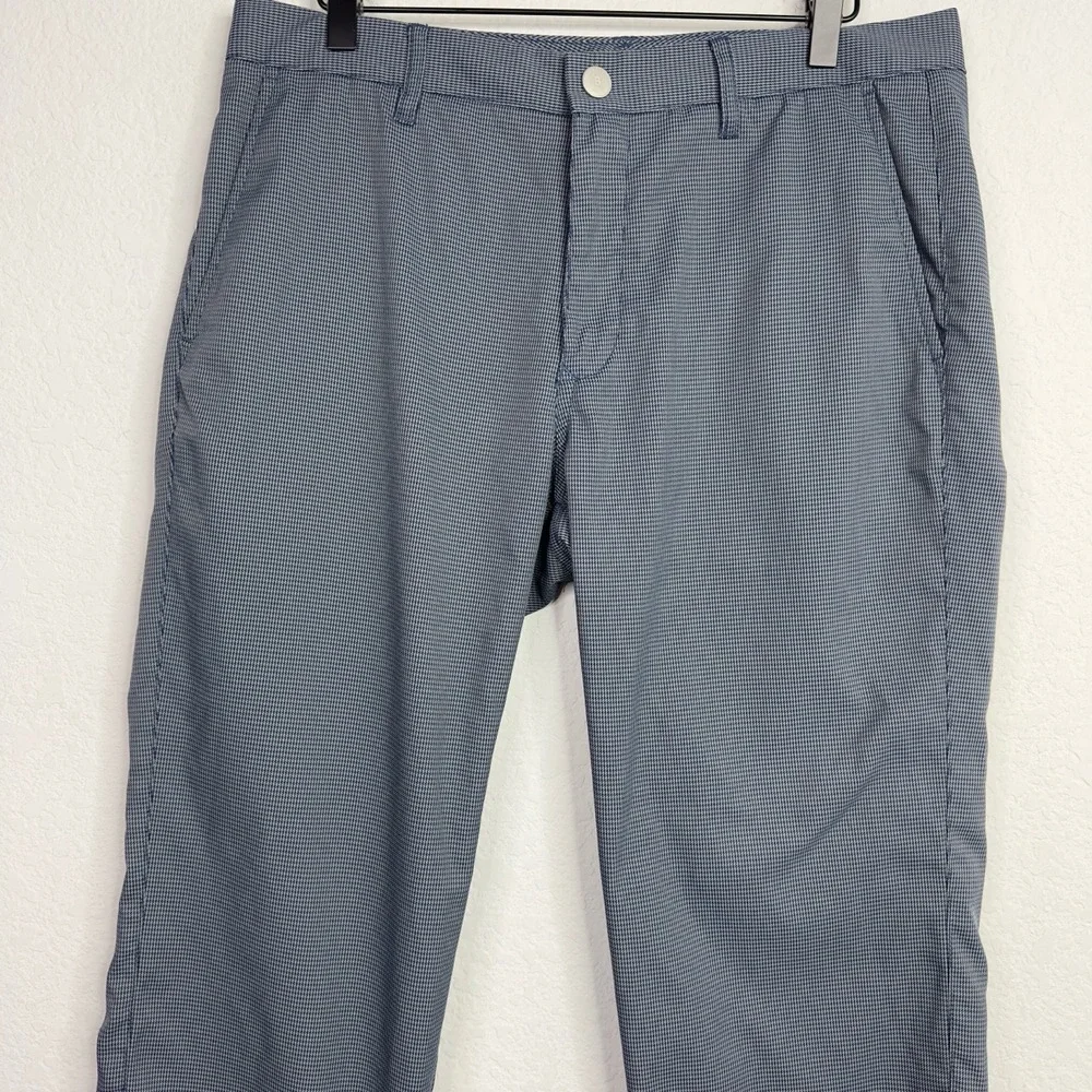 Bonobos Golf Pants Mens 33/30 Gray‎ Houndstooth Straight Performance Athleisure